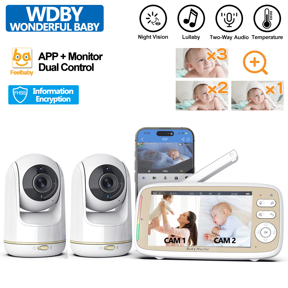 Music Audio Pro - VB803 PRO Baby Monitor with 2pcs