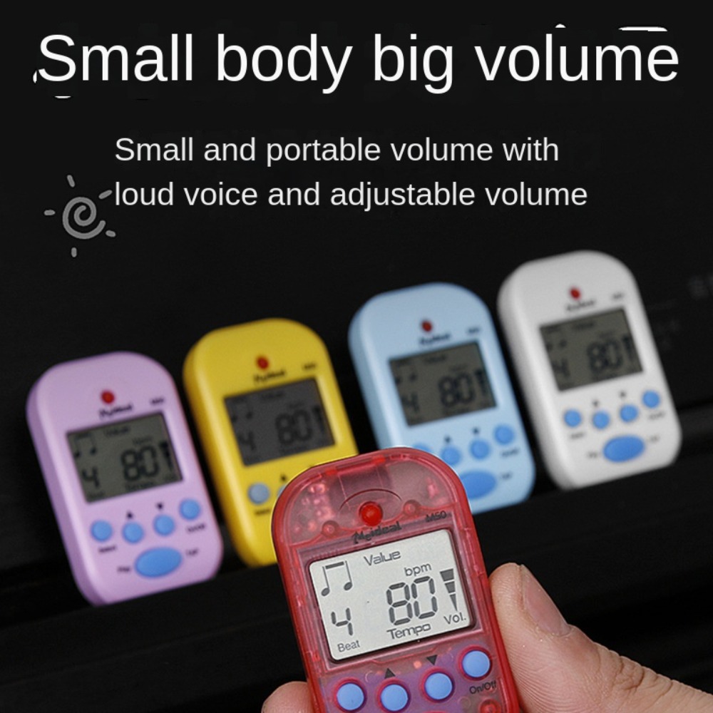 Metronome Digital - LCD Mini Metronome Professional Dual-channel Clip-on