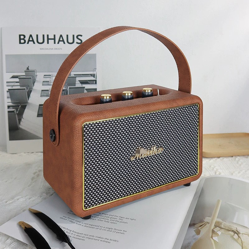 Apple Music Audio Quality - Retro Wooden Outdoor Portable Speaker 30W