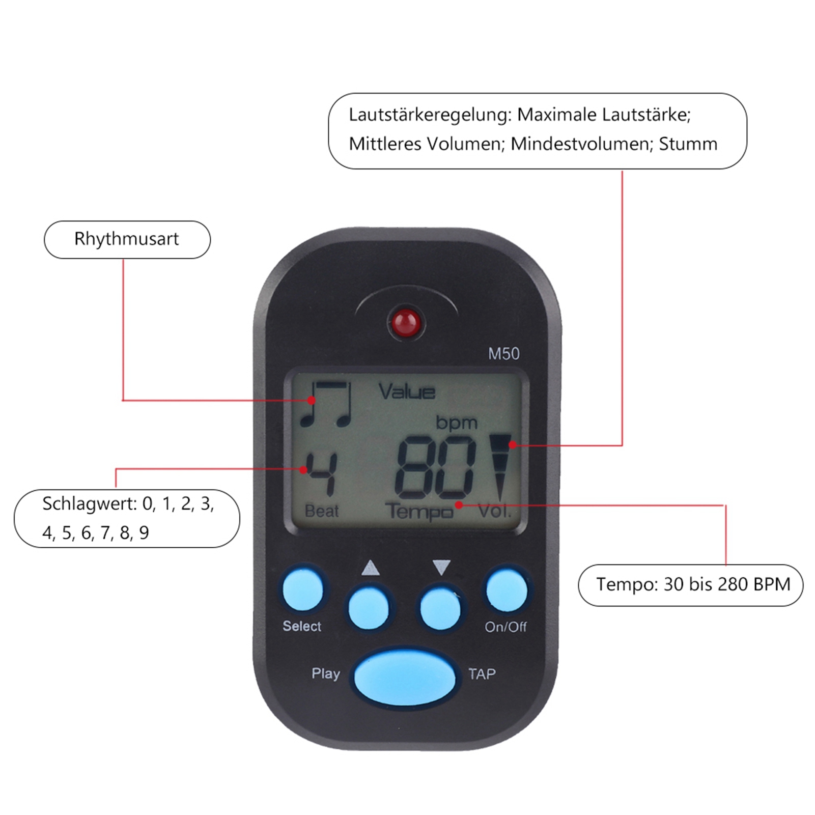 Mini Metronome Professional Cl - Metronome Digital ulasan dan harga