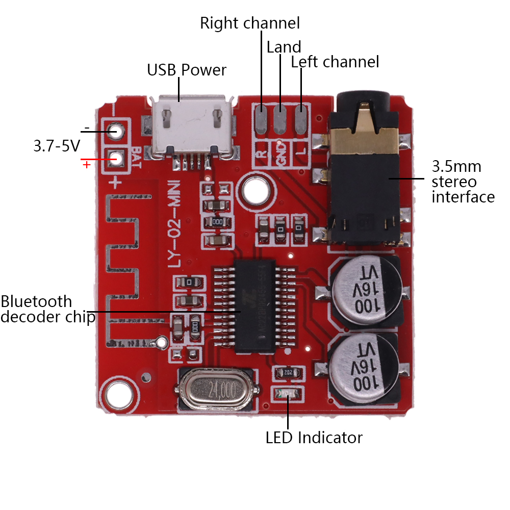 Bluetooth Audio Receiver Board - Music Audio Pro ulasan dan harga