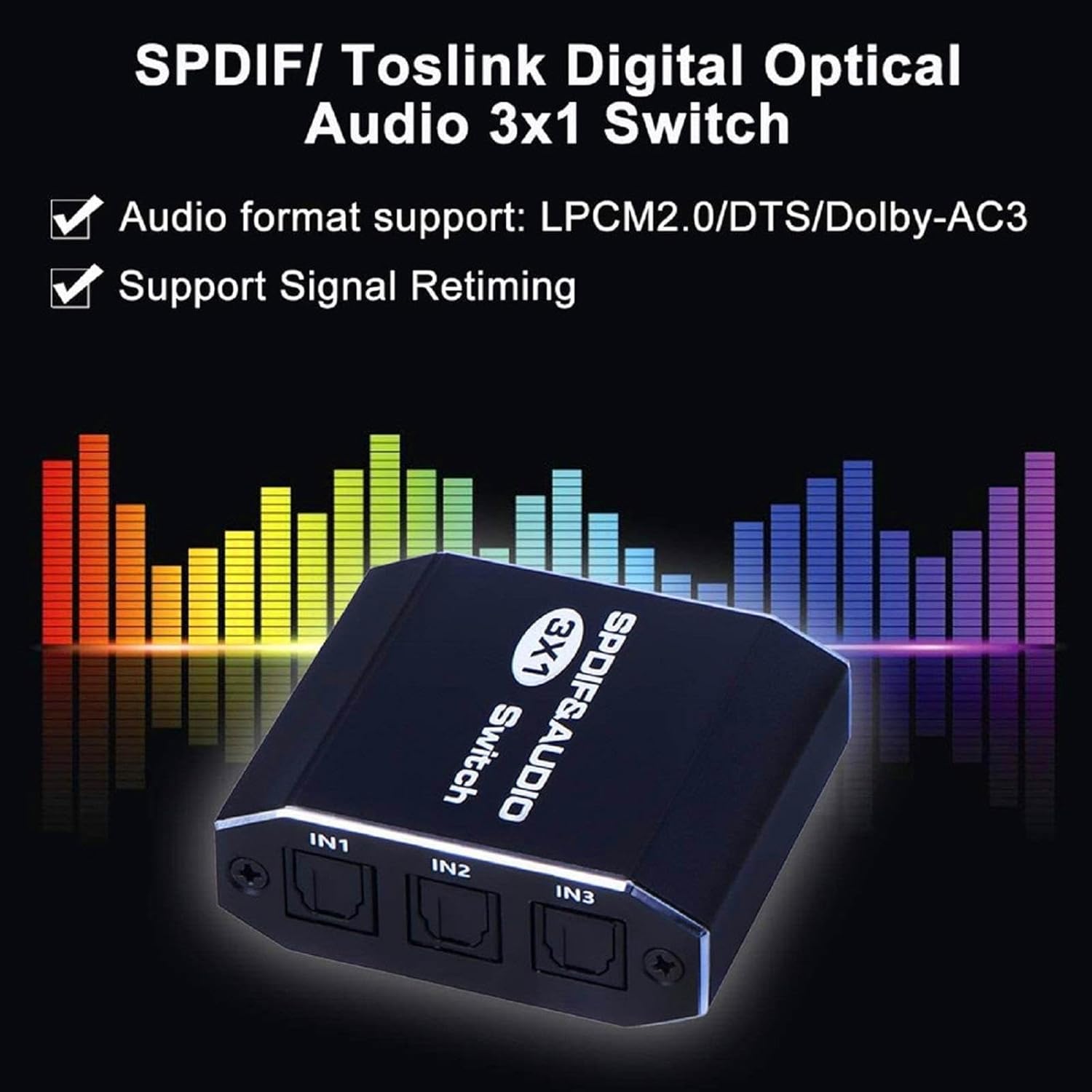 3 Port SPDIF Toslink Audio Swi - Metronome Digital ulasan dan harga