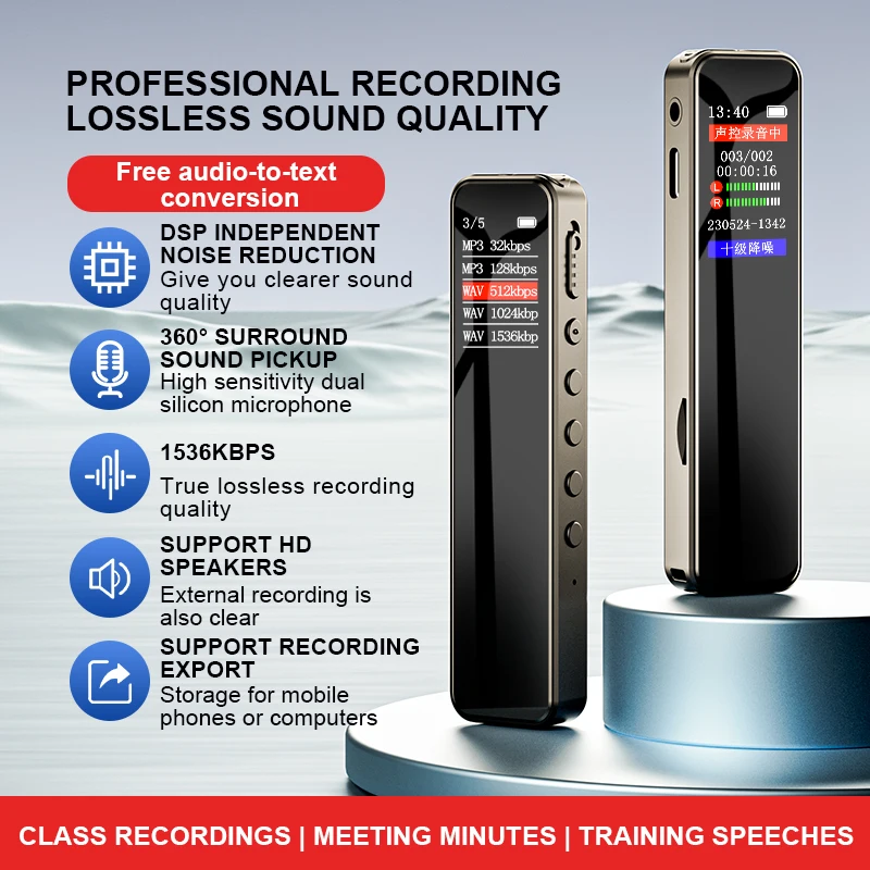 Digital Voice Recorder 32GB/64 - Audio And Music Separate ulasan dan harga