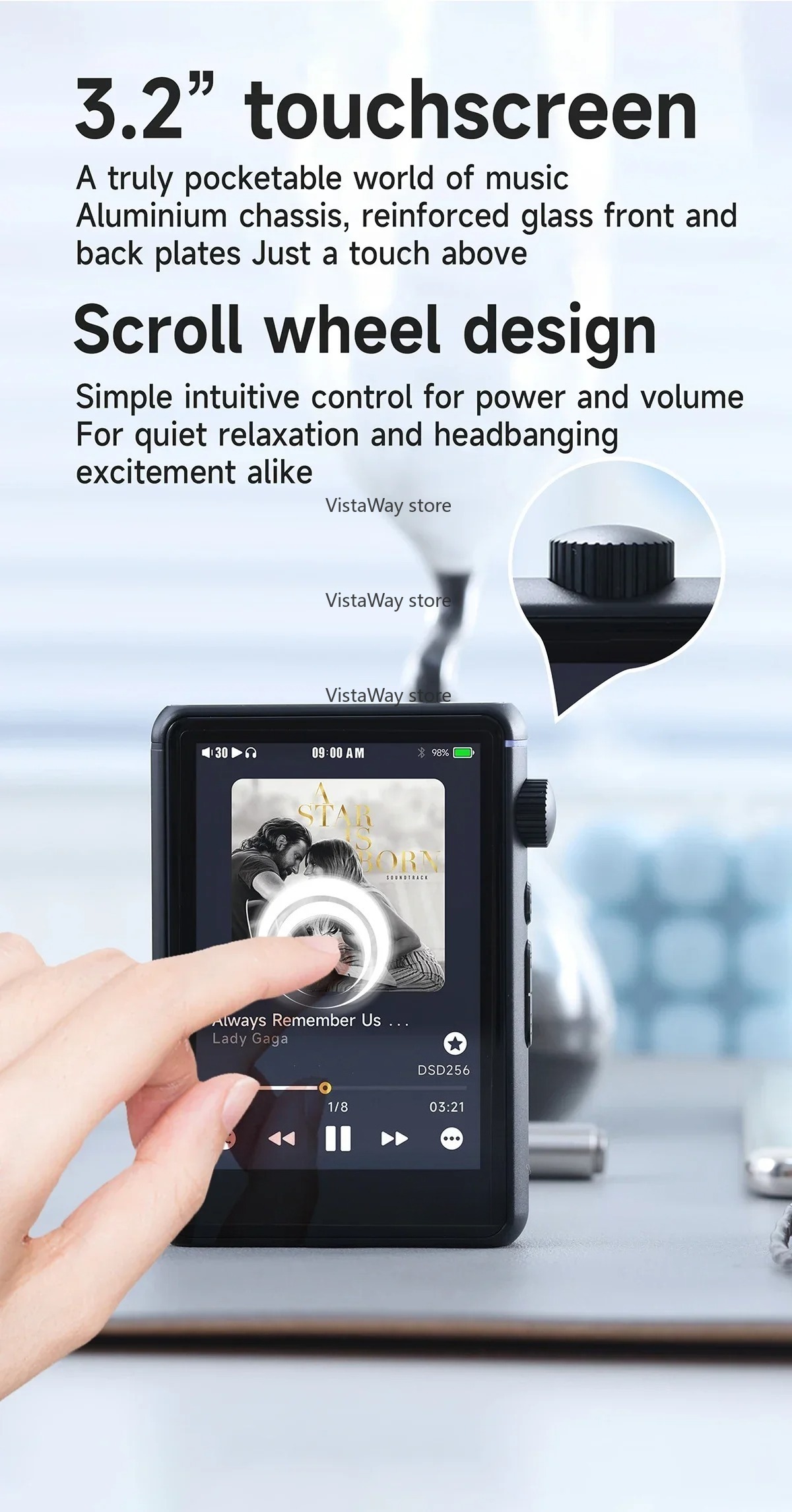 Bluetooth WiFi Music Player MP - Audio Music Web ulasan dan harga