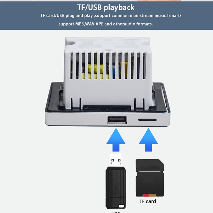 Bluetooth Wall Amplifier Home  - Audio With Music ulasan dan harga
